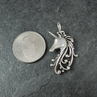 Vintage Sterling Unicorn Pendant