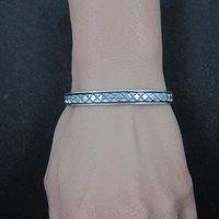 Vintage Southwestern Sterling Cuff Bracelet 6 Inches Bruce Morgan