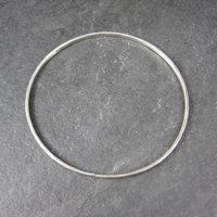 Dainty Mexican Sterling Bangle Bracelet 8 Inches
