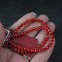 Red Bamboo Coral Beads 4mm Round Bead Gallery