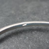 Vintage Sterling Crossover Bangle Bracelet 6.75"