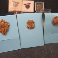 Lot of 16 Vintage Pins Good Driver School Awards Gold Filled