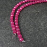 Round 4mm Pink Quartzite Beads