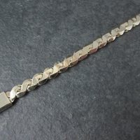 Vintage 4mm Gold Plated Chain Bracelet 7 Inches