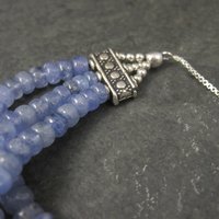 Sterling Tanzanite Bolo Bracelet 6-8"
