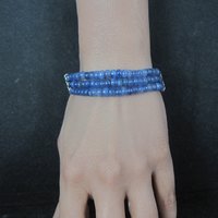 Sterling Tanzanite Bolo Bracelet 6-8"