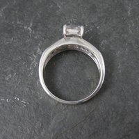 Vintage Sterling Cubic Zirconia Ring Size 9 by Avon