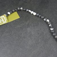 8mm Round Zebra Jasper Beads