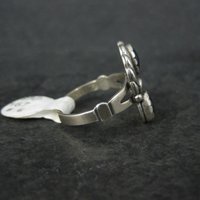 Southwestern Sterling Paua Sell Feather Ring NOS Multiple Sizes Available