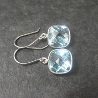 Vintage Sterling Topaz Earrings