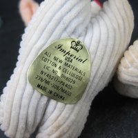 Vintage 2 Tiny Corduroy Lambs Cotton & Cellulose