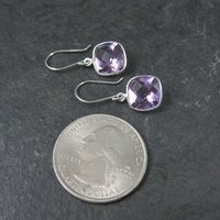 Vintage Sterling Amethyst Earrings