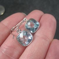 Vintage Sterling Topaz Earrings