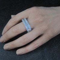 Vintage Sterling Cubic Zirconia Ring Size 10