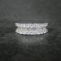 Vintage Sterling Cubic Zirconia Ring Size 10