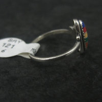 Dainty Southwestern Sterling Inlay Ring