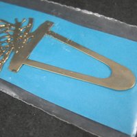 Vintage 14K Gold Plated Butterfly Bookmark
