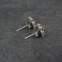 Vintage Sterling Etruscan Stud Earrings 10mm