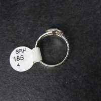 Southwestern Sterling Hematite Ring NOS