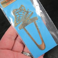 Vintage 14K Gold Plated Butterfly Bookmark