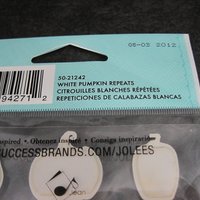 Jolees Dimensional White Pumpkin Halloween Stickers Discontinued