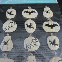 Jolees Dimensional White Pumpkin Halloween Stickers Discontinued