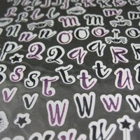 Studio G Halloween Alphabet Scrapbook Stickers .50" Discontinued