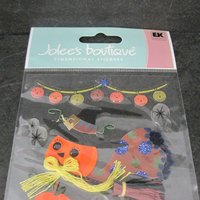 Jolees Halloween Scrapbooking Dimensional Pumpkin Stickers Discontinued