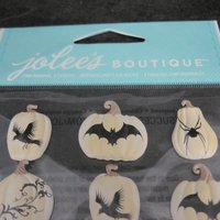 Jolees Dimensional White Pumpkin Halloween Stickers Discontinued