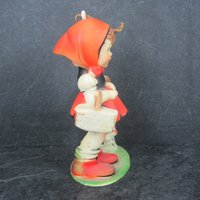 Vintage Little Girl at the Bus Stop Ornament Hong Kong