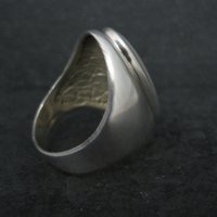 Estate Sterling Mother of Pearl Ring Size 9.5