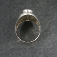 Estate Sterling Mother of Pearl Ring Size 9.5