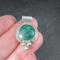 Mexican Sterling Malachite Pendant