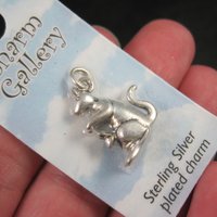 Silver Plated Mother & Baby Kangaroo Charm
