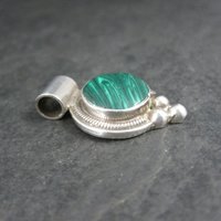 Mexican Sterling Malachite Pendant