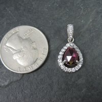 Small Estate Sterling Pink Sapphire Pendant