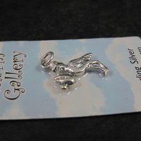 Silver Plated Stork Charm