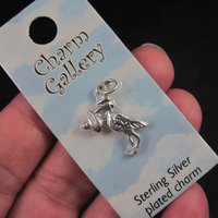 Silver Plated Stork Charm