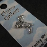 Silver Plated Stork Charm