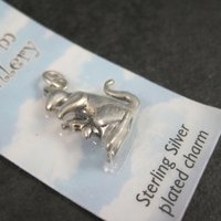 Silver Plated Mother & Baby Kangaroo Charm