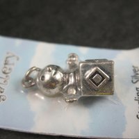 Silver Plated Jack In The Box Charm