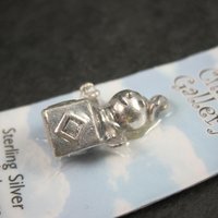 Silver Plated Jack In The Box Charm