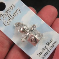 Silver Plated Jack In The Box Charm