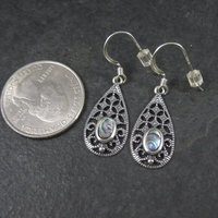Filigree Sterling Abalone Earrings