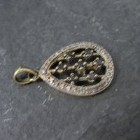 Vermeil Sterling Sapphire Teardrop Pendant