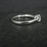 Sterling Cubic Zirconia Engagement Ring Size 10