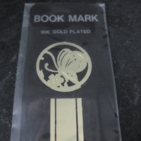 Vintage 18K Gold Plated Butterfly Bookmark