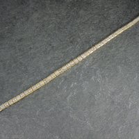 Vintage Vermeil Sterling Diamond Bracelet 7.25 Inches Ross Simons