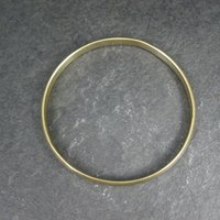 Vintage Vermeil Sterling Bangle Bracelet 7.75" 1980s Mexican Silver