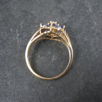 Vintage 10K Tanzanite Opal Ring Size 7